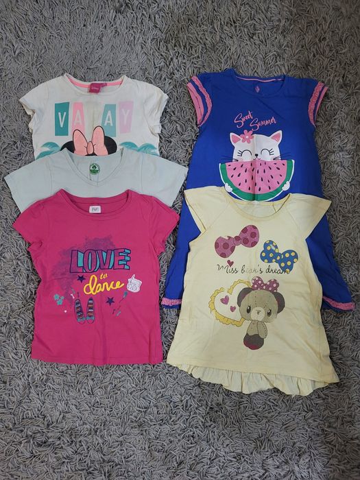 Ubranka 110/116 dla dziewczynki 21szt