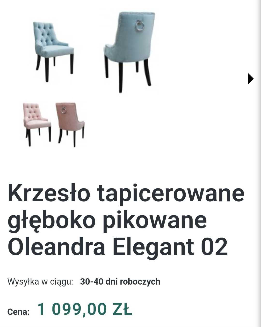 Krzesło, fotel tapicerowany- stan idealny używany