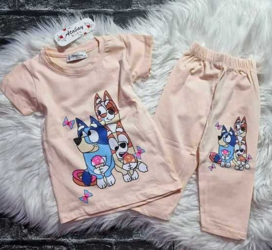 Komplet dla dziewczynki bingo i bluey 122/128