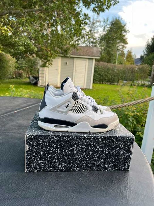 Buty meskie Mokasyny Nike_Jordan_4_retro_military_black R.44