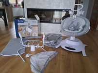 Leżaczek bujaczek elektryczny + gondola 2w1 lionelo Bella Set Grey Con