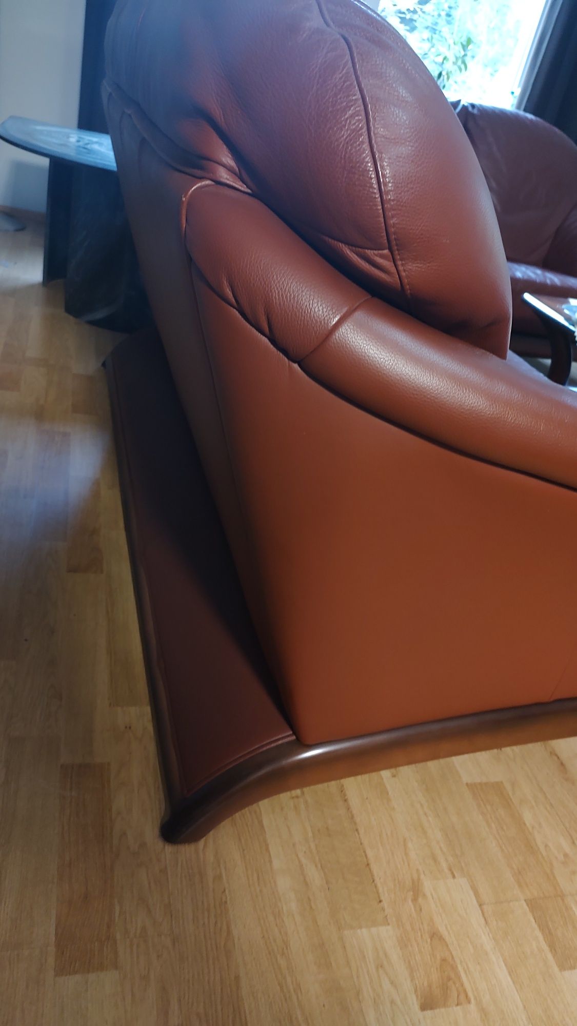 Komplet skóra naturalna kanapa 3+2 plus fotel