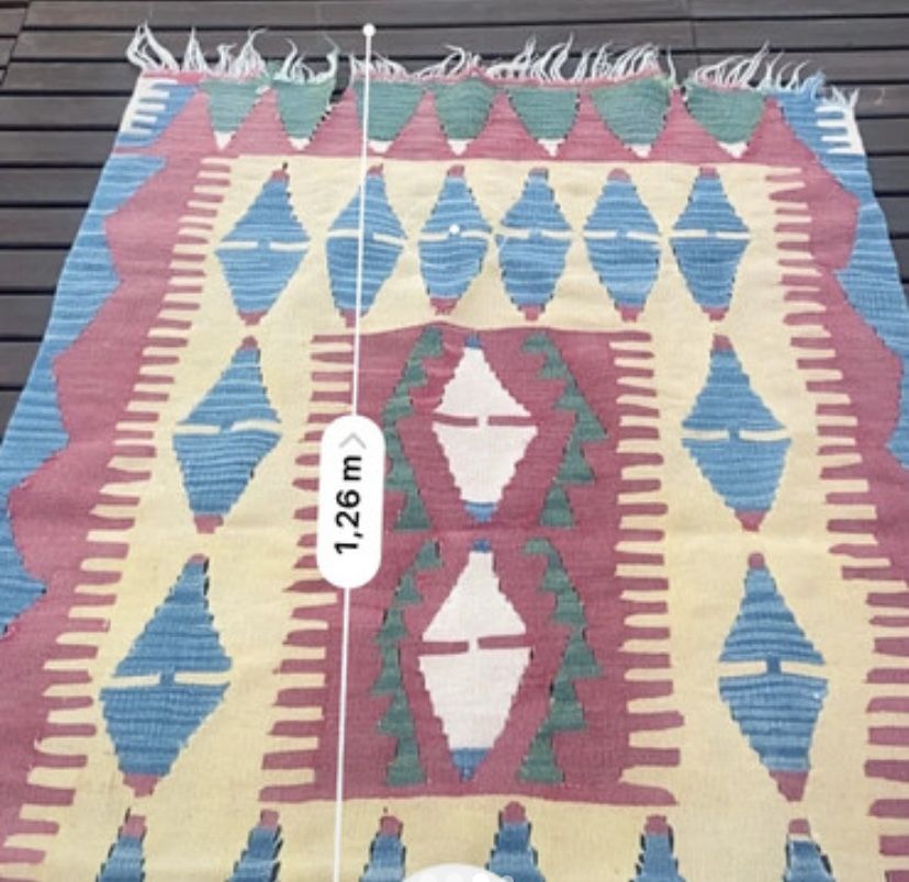 Tapete kilim (1,26 x 0,89) - Praia da Barra