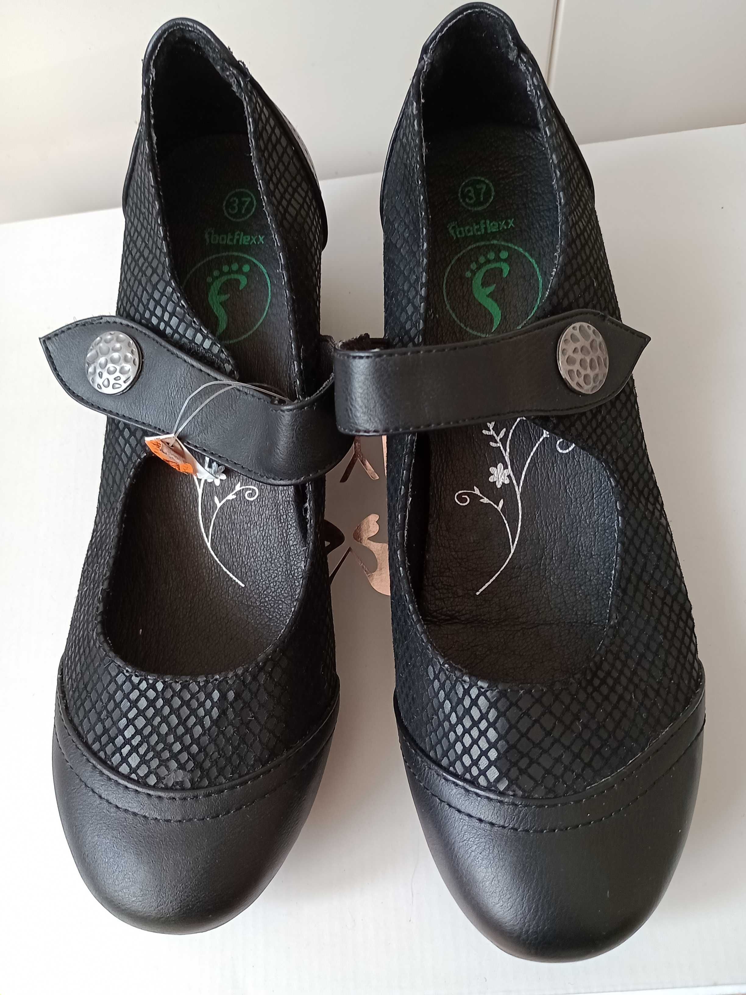 Nowe buty damskie skórzane Footflexx rozm. 37