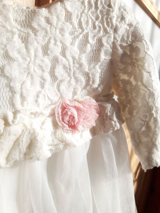 Sukienka biała koronkowa tiulowa roz. 62