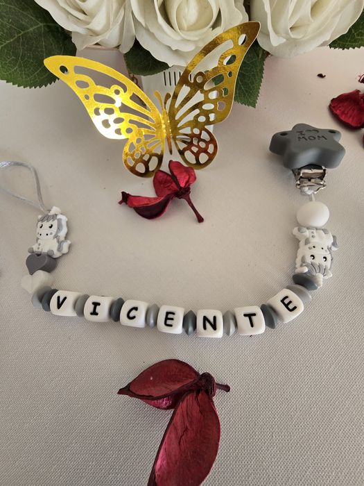 Prendedores chupetas silicone