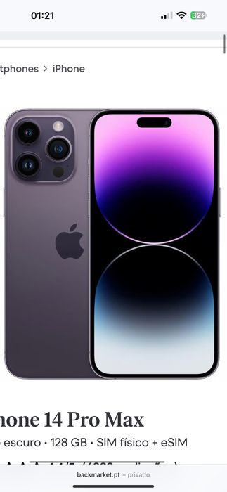 Iphone 14 pro max 128gb como novo