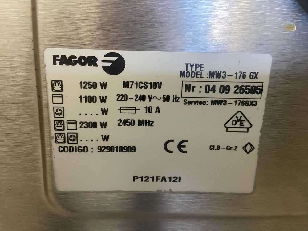 Microndas encastrar Innova Fagor