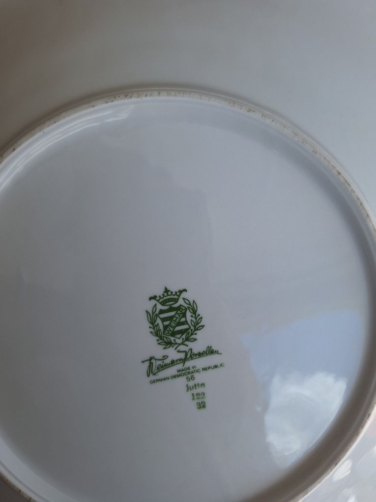 Duży talerz porcelanowy patera weimar porzellan porcelana jutta