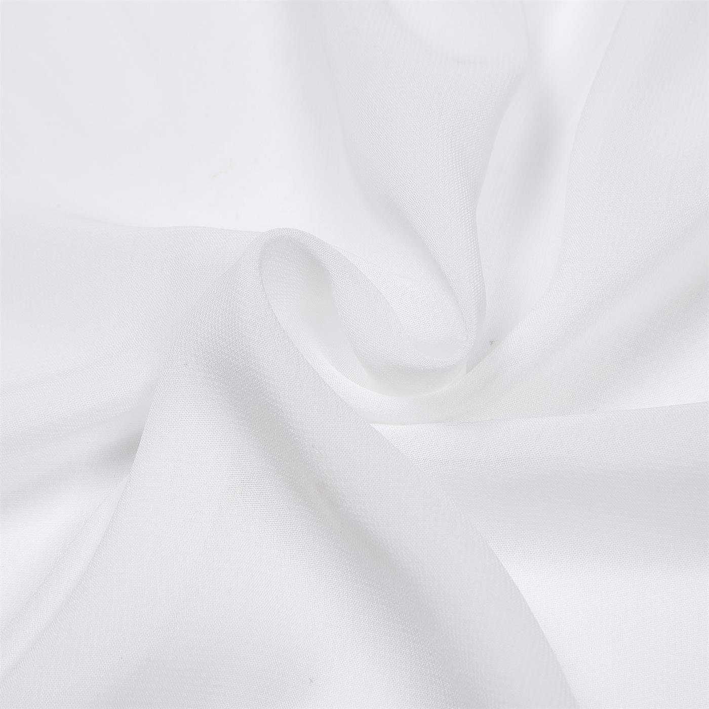 Białe firany z krepy 2 sztuki (para) 140x235 cm na przelotkach Enja