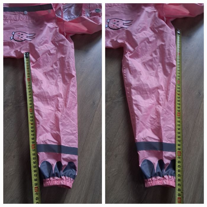 Kombinezon przeciwdeszczowy dziewczęcy nieocieplony 5-7 lat 116-122