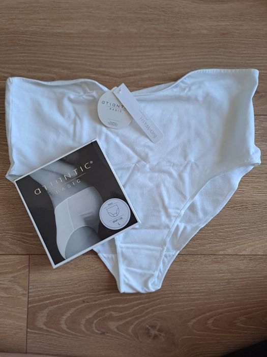 Majtki ciążowe Atlantic, rozmiar L, bawełna premium