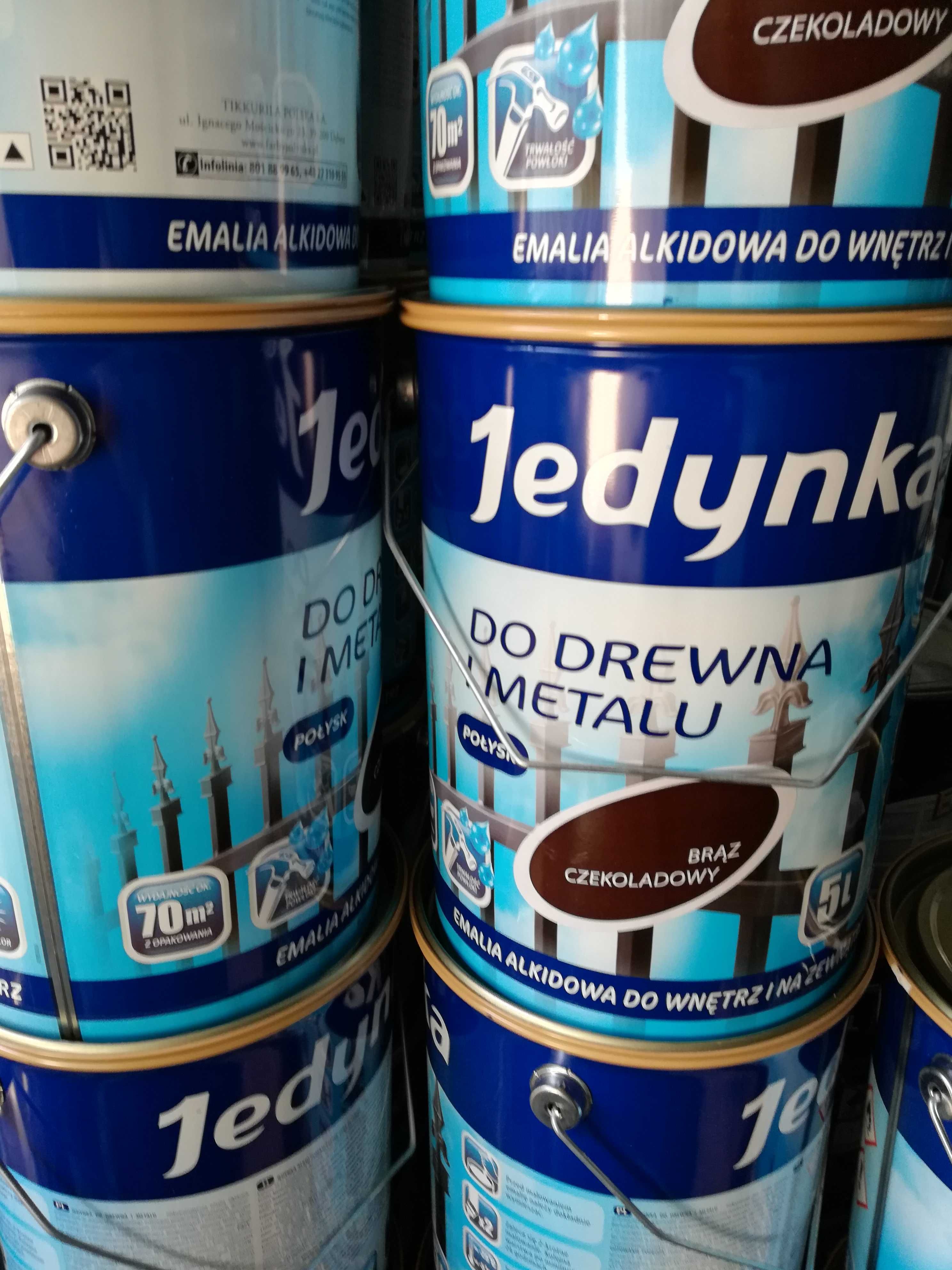 Farba do metalu i drewna 5l brązowa