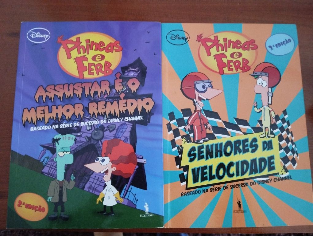 Livros Phineas e Ferb