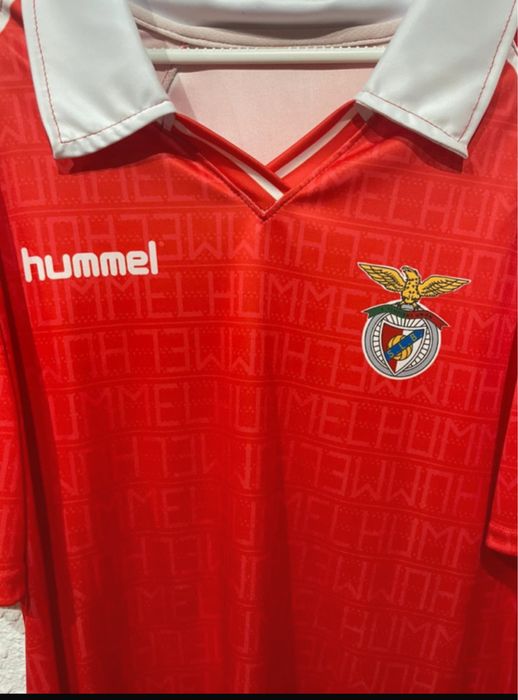Camisola Hummel Benfica ,final vs Milan 89/90 ,vintage ,bom estado