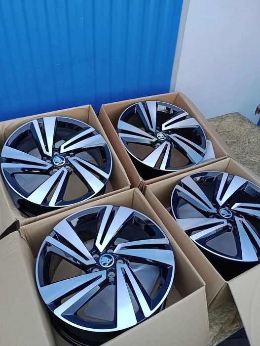 NOWE FELGI ALUMINIOWE 5x100 R18 7J ET39 SKODA FABIA KAMIQ RAPID SCALA