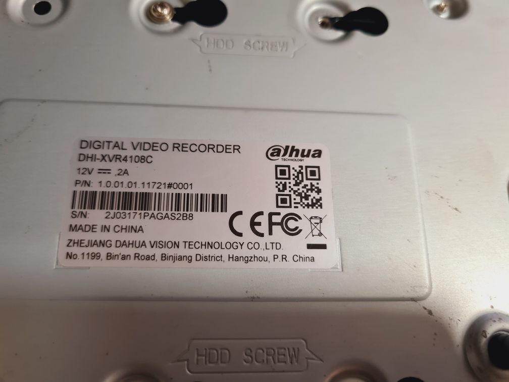 DVR dahua híbrido de 8 canais com disco de 1TB