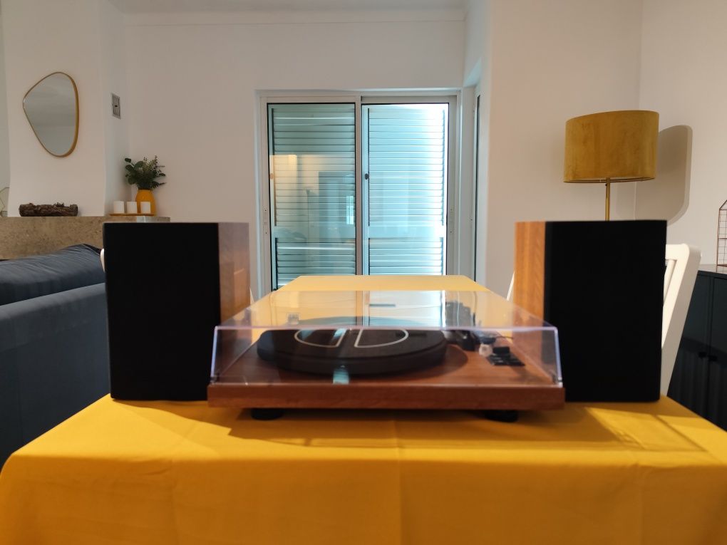 Giradiscos 1byone com Sistema Hi-Fi bluetooth e Altifalantes 36W