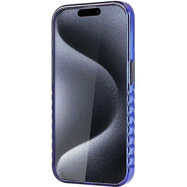 Etui Audi IML Big Logo MagSafe na iPhone 15 Pro Max - niebieskie