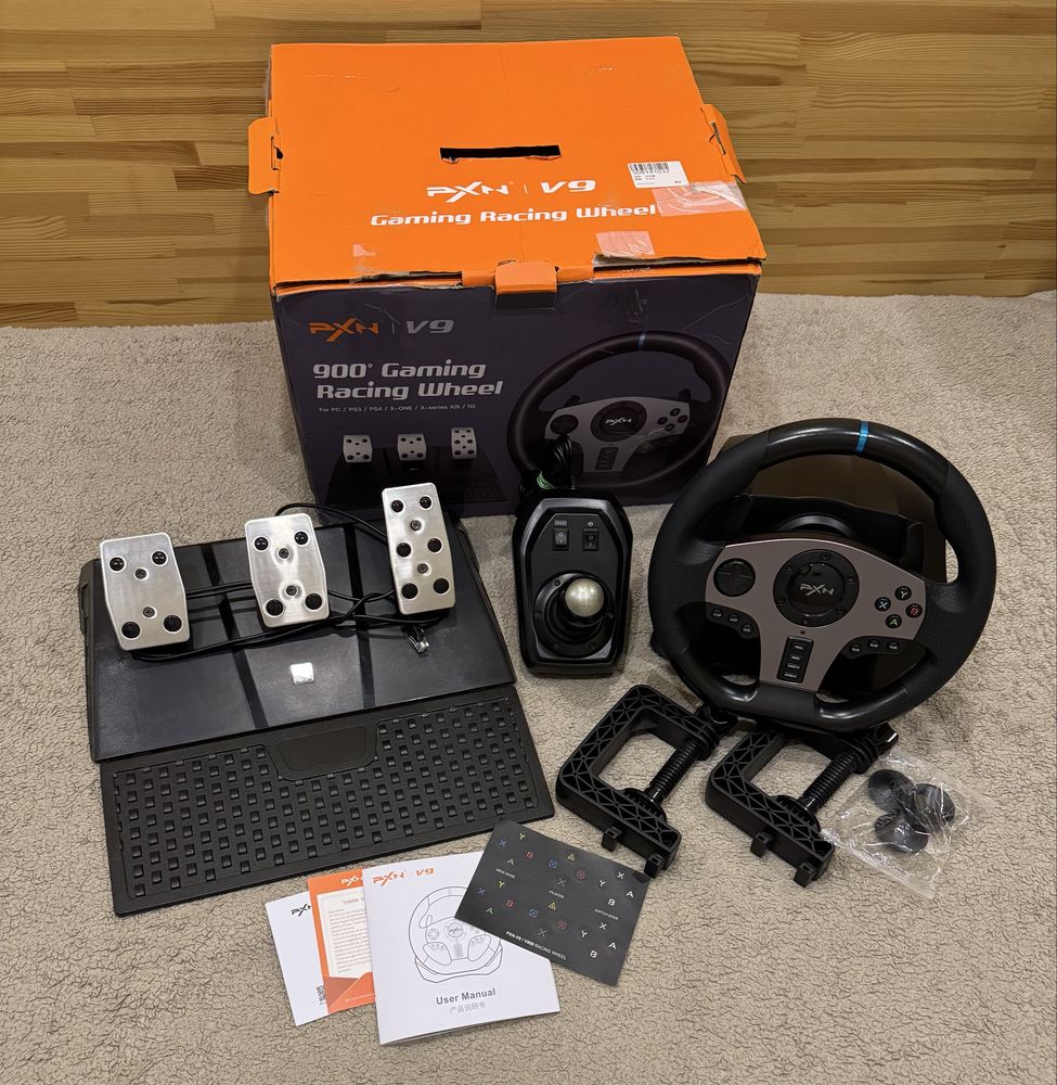 Ідеальний стан! грове кермо PXN V9 + Shifter