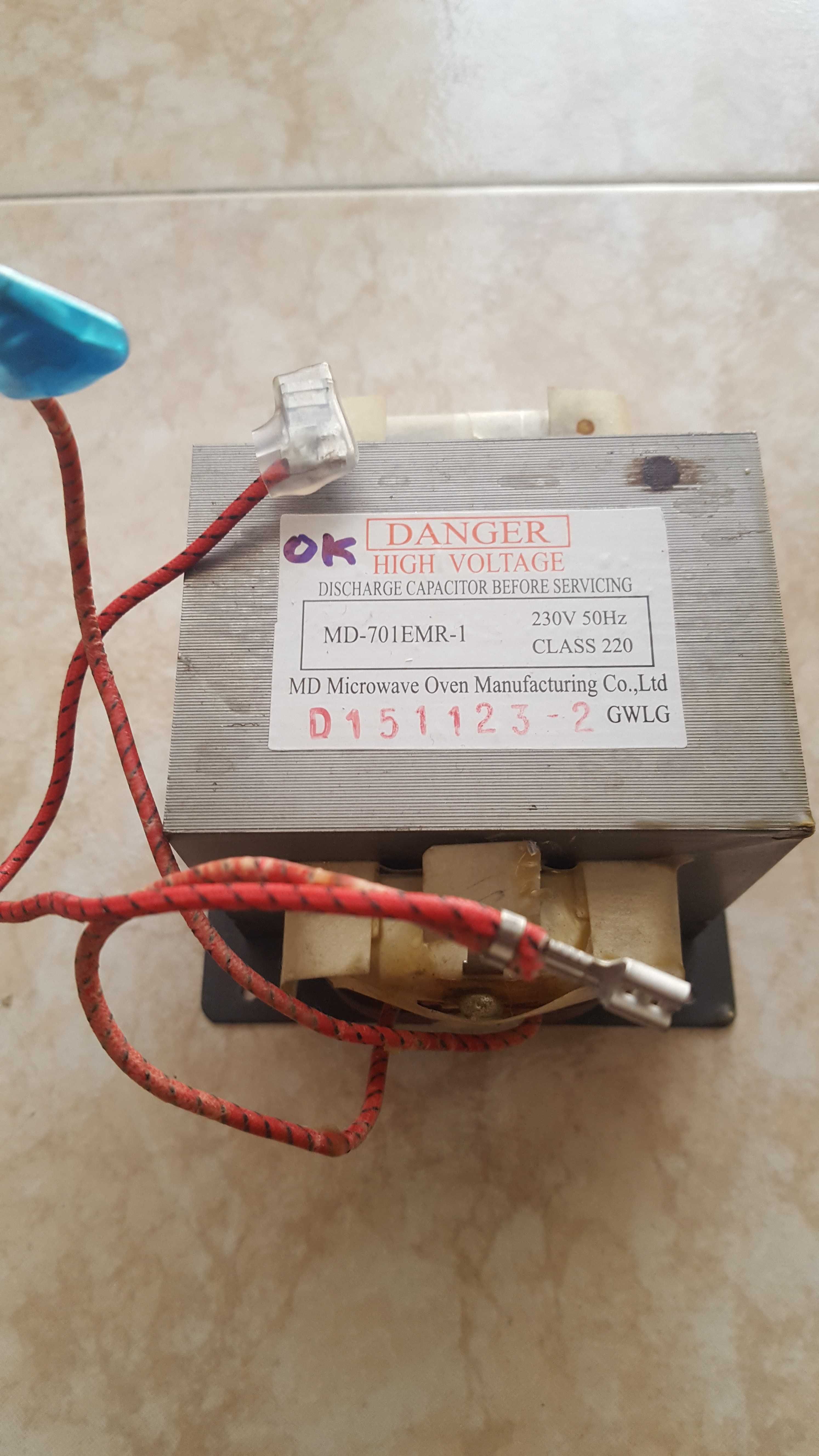 Transformador para micro-ondas