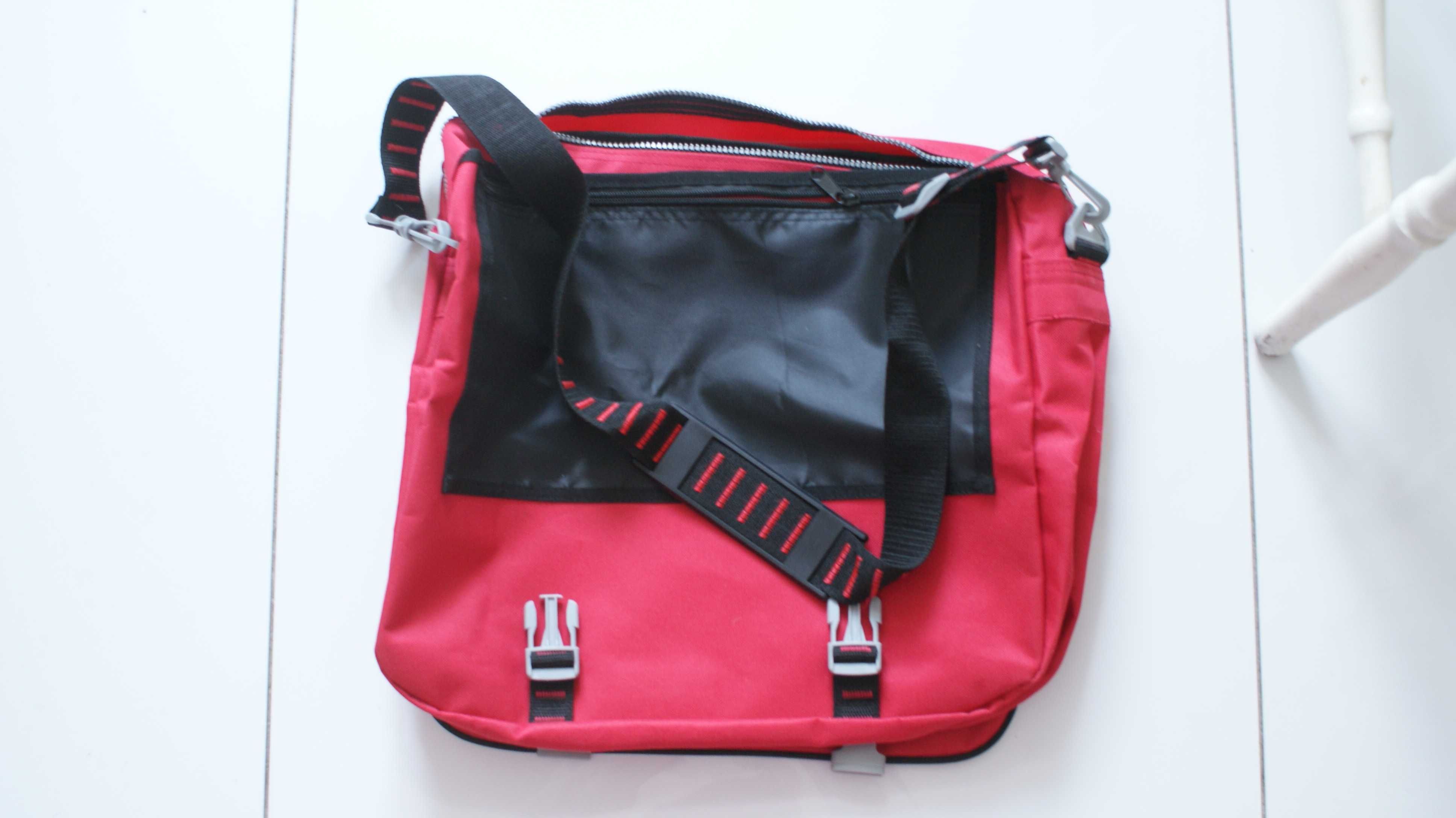 Torba shopper do szkoły solidna na książki dok. laptopa Nowa 42x40x15