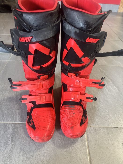 Buty motocross Leatt 4.5 – rozmiar 42 czerwone