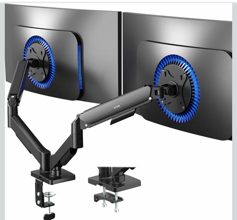 Uchwyt biurkowy na 2 monitory