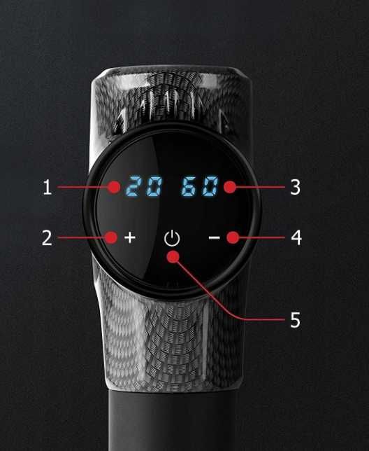 Pistolet do masażu – Masażer pleców stóp karku 10 końcówek