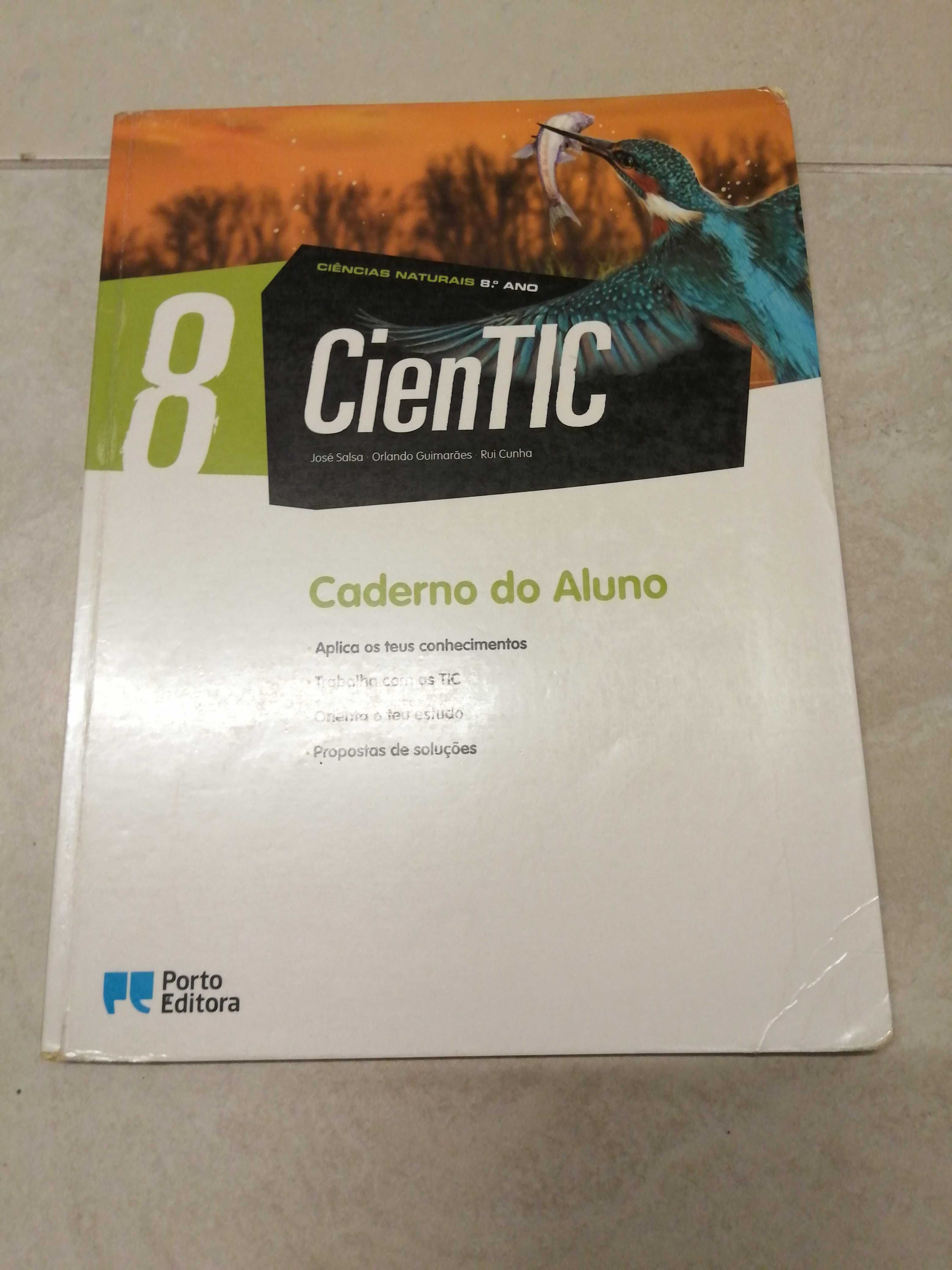 Caderno de atividades 8º ano Ciencias; Fisico-Quimica; História