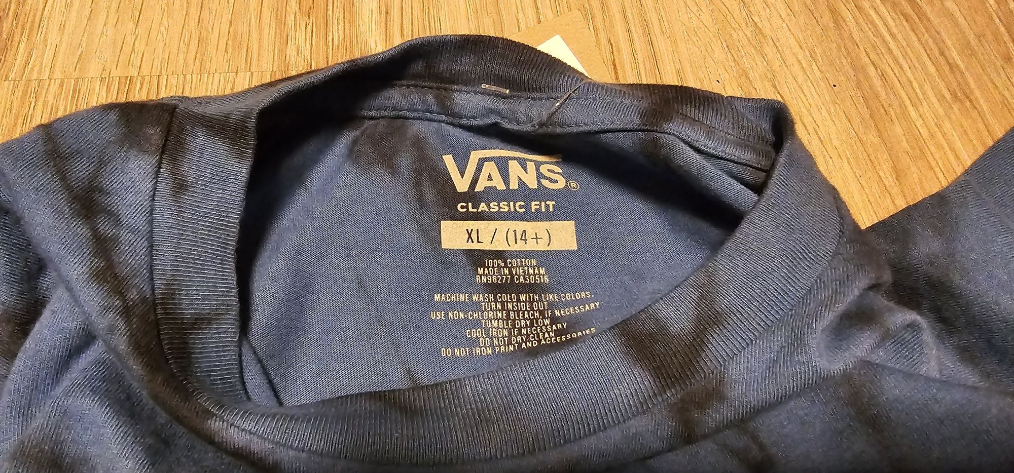VANS NOWA koszulka męska chłopięca wymiary na zdjęciach