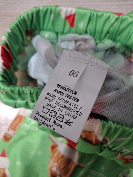 piżamy dziecięce, różne rozmiary.