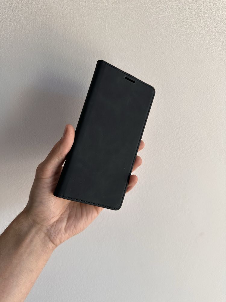 Etui Zamykane Czarne + SZKŁO do SAMSUNG GALAXY M16 / M16 5G