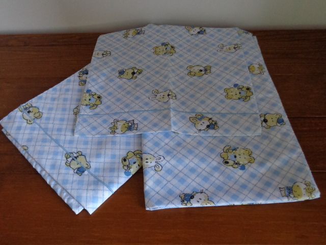 Conjunto de lençois para cama de bébé