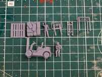 Моделька автопогрузчика для масштабу H0 1:87