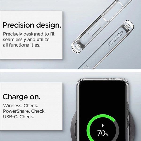 Etui Spigen Ultra Hybrid na Samsung Galaxy S22 - przezroczyste