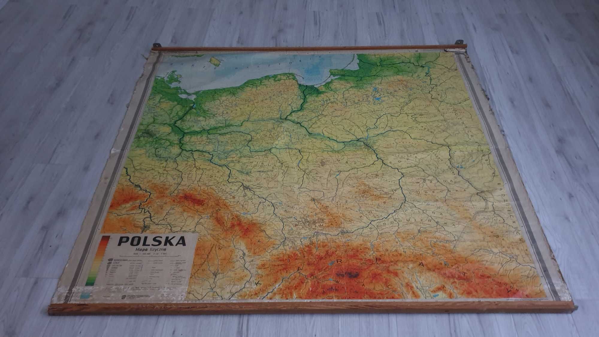 stara szkolna mapa PRL