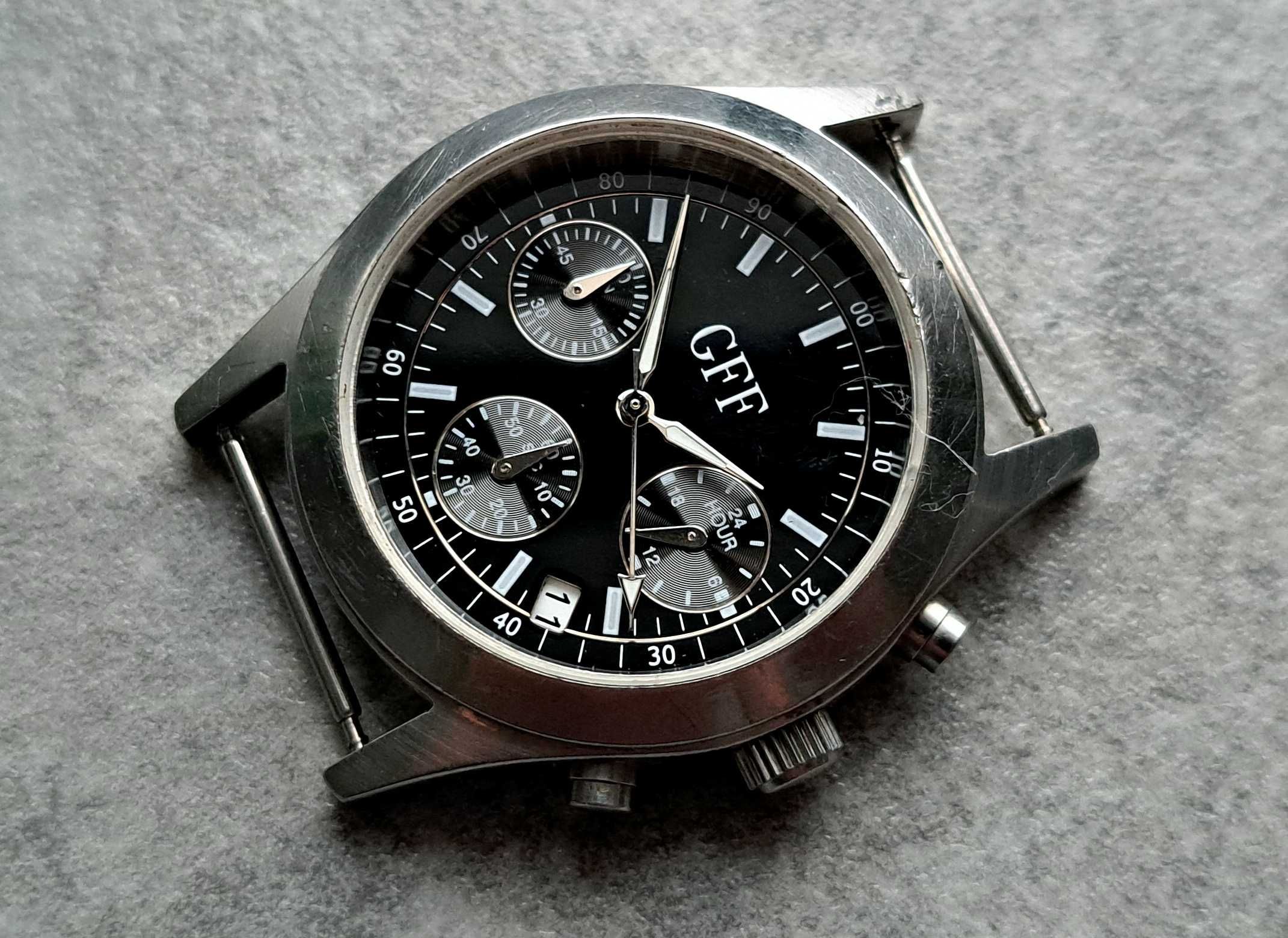 GFF - niemiecki zegarek kwarcowy chronograf na mechanizmie SEIKO