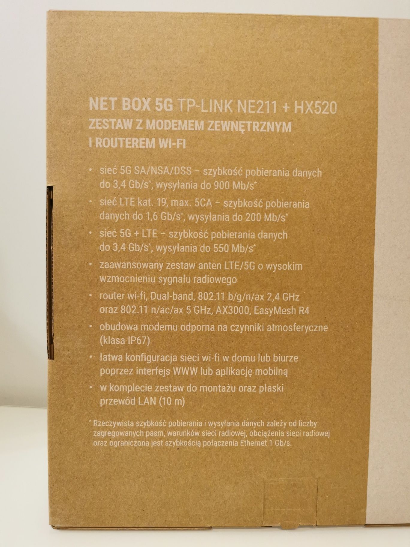 Router NETBOX 5G TP-Link NE211 + HX520 Odu Idu