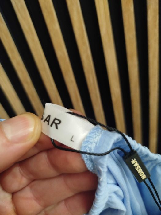 Jasnoniebieska damska koszulka / top na ramiączkach NONSAR – rozm. L