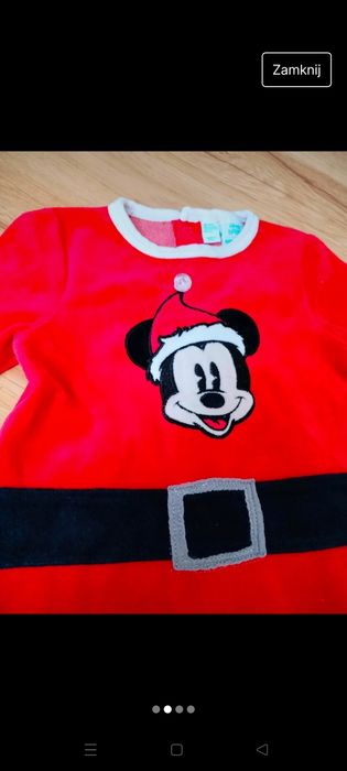 Świąteczny pajac welurowy