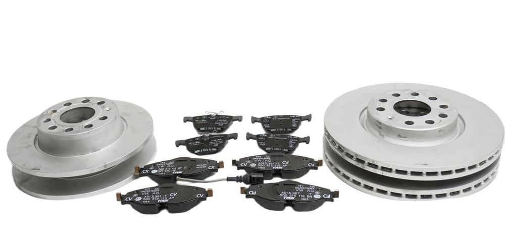 TARCZE HAMULCOWE KLOCKI VW AUDI SEAT 5Q0615301F 5Q0615601D 312mm 272mm