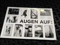 Zestaw kartek kartki zdjęcia fotografia wystawa Augen Auf czarnobiałe