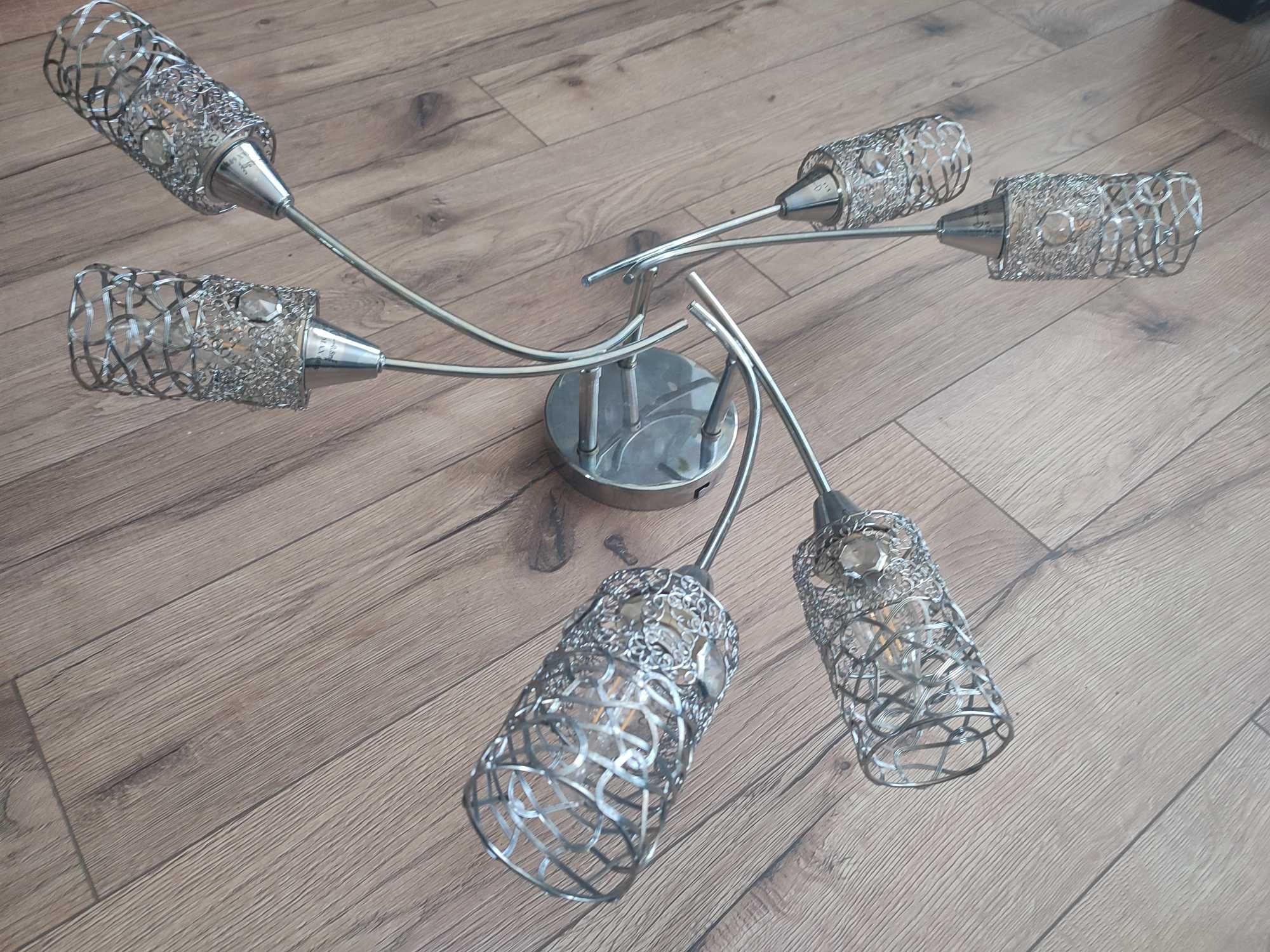 Lampy wiszące żyrandol plus lampka nocna