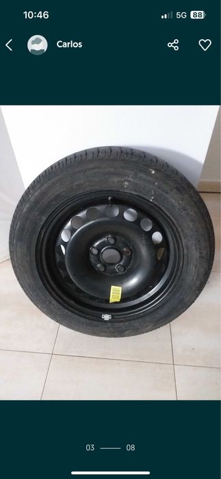 Rede divisoria mala carrinha vw passat b6 mais jante ferro com pneu