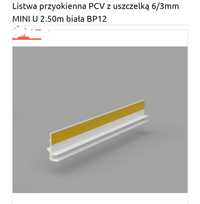 Listwy białe przyokienne pcv