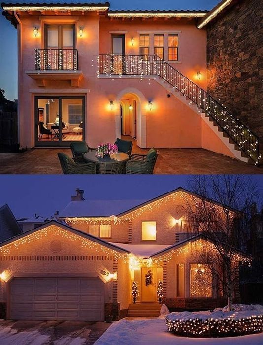 oświetlenie świąteczne 144 led ciepłe światło qunt