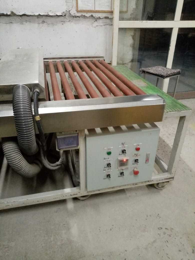 Автоматическая конвейерная установка для мойки и сушки стекла