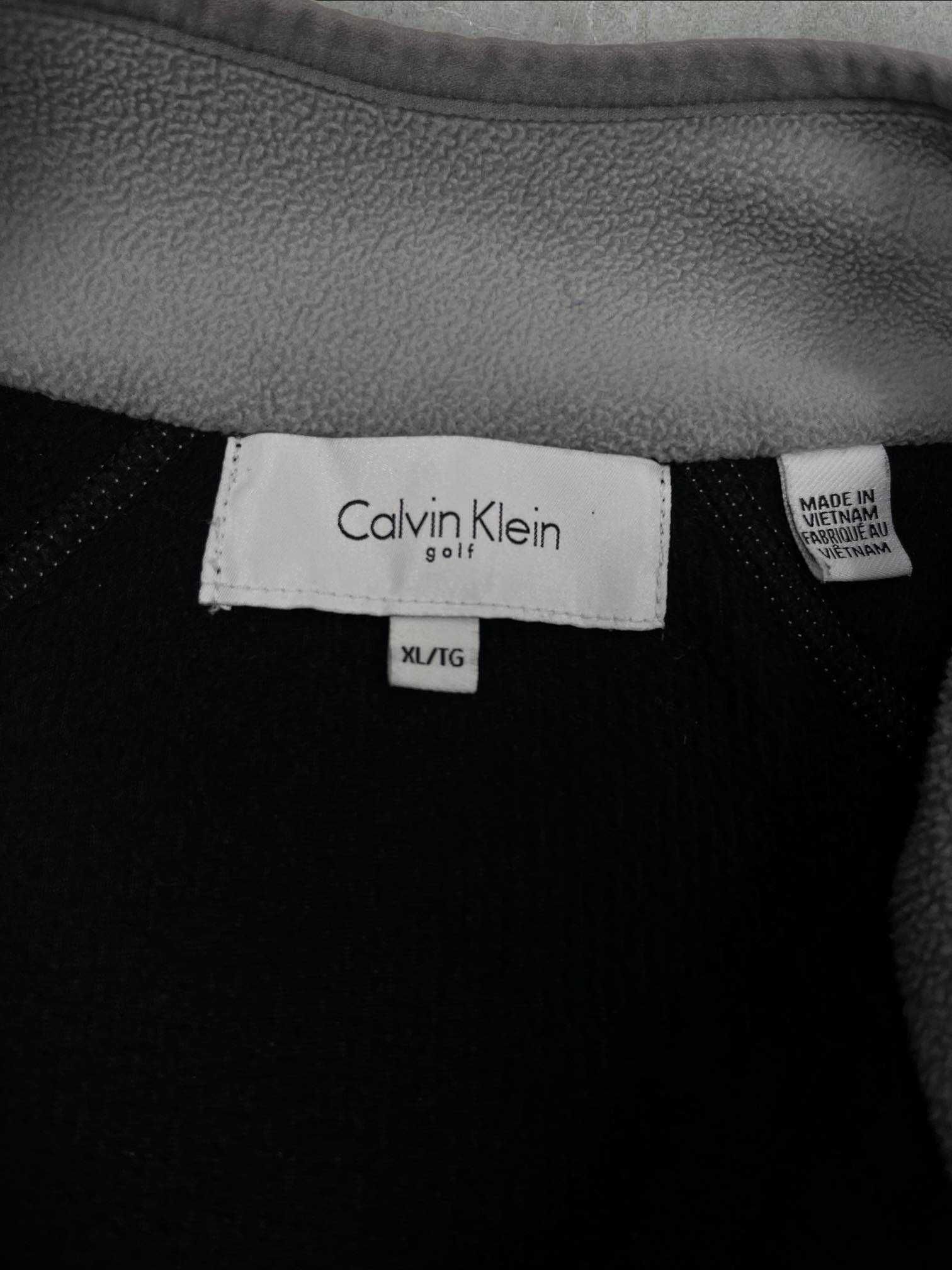 Elegancka bluza Calvin Klein czarna golf rozpinana nowy model CK