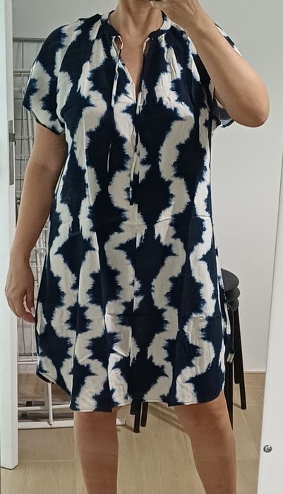 Vestido estampado da H&M (novo)-M